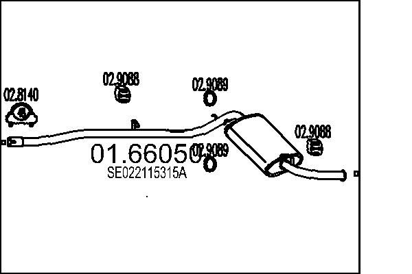 MTS hátsó hangtompító 01.66050