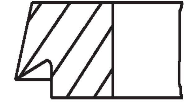 Комплект поршневих кілець, 81,51мм, VW 81.01 (1.75/2/3) T4 2.0/2.5 90- AAC/AAF/ACU/AET, Mahle 02990N2