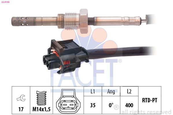 FACET Sensor, uitlaatgastemperatuur 22.0185