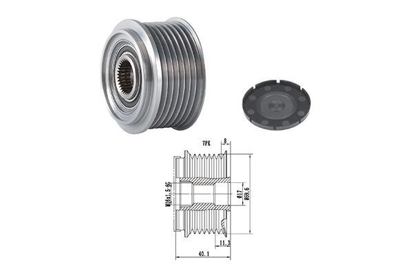 GOOM AP-0031 - Alternator Freewheel Clutch