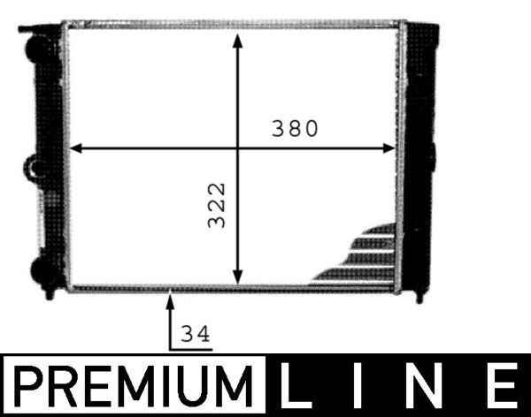 MAHLE hűtő, motorhűtés CR 344 000P