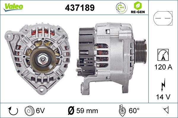 VALEO Dynamo / Alternator 437189