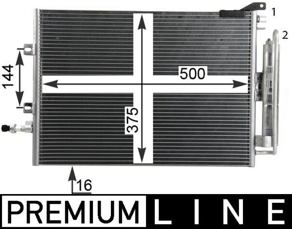 MAHLE Condensor, airconditioning AC 720 000P