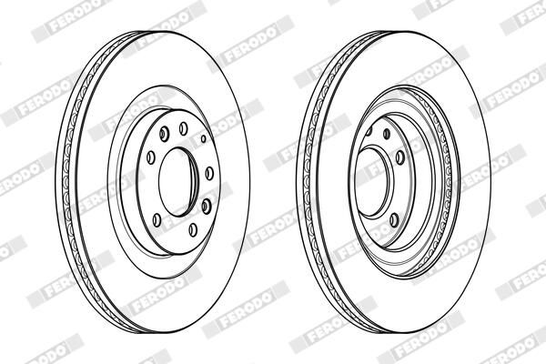 FERODO DDF1767C-1 Brake Disc
