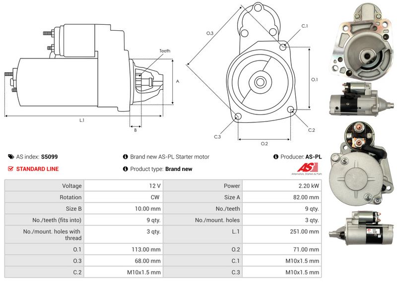 AS-PL S5099 Starter