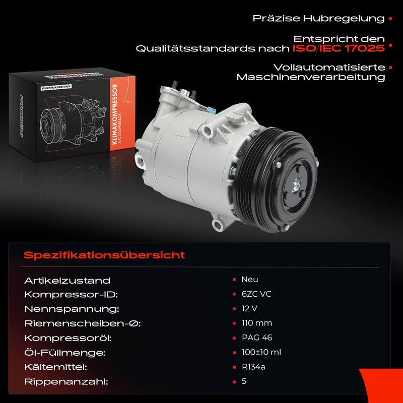 Frankberg 5481FB0029616 Compressor, air conditioning