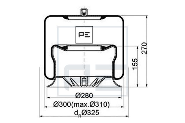 Mech, pneumatické odpružení 084.111-75A