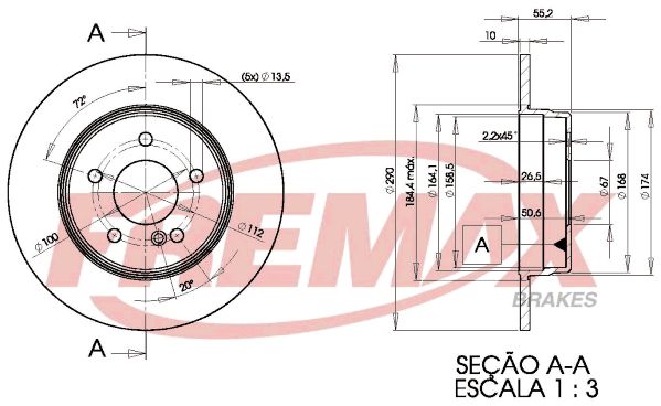 FREMAX BD-3412 Brake Disc