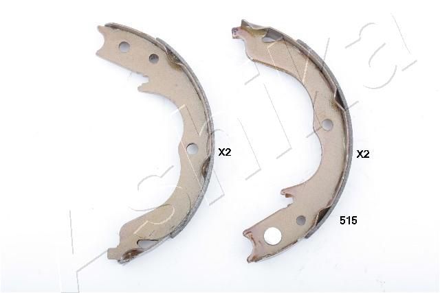 Комплект гальмівних колодок, стоянкове гальмо, Ashika 5505515