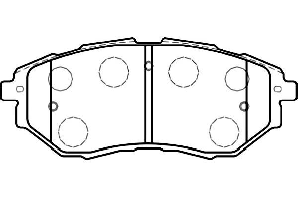 Kavo Parts Stabdžių trinkelių rinkinys, diskinis stabdys