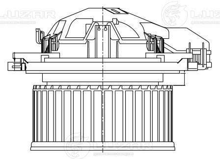 Електродвигун, компресор салону, Luzar LFH26F3