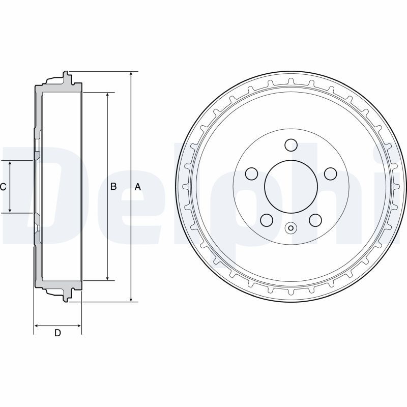 Гальмівний барабан, Delphi BF564