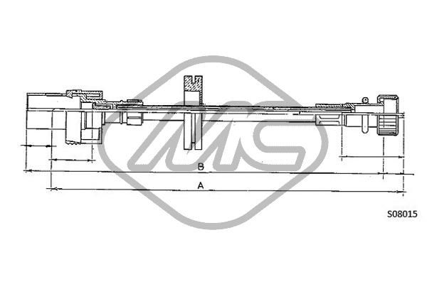 Metalcaucho sebességmérő bovden 81730