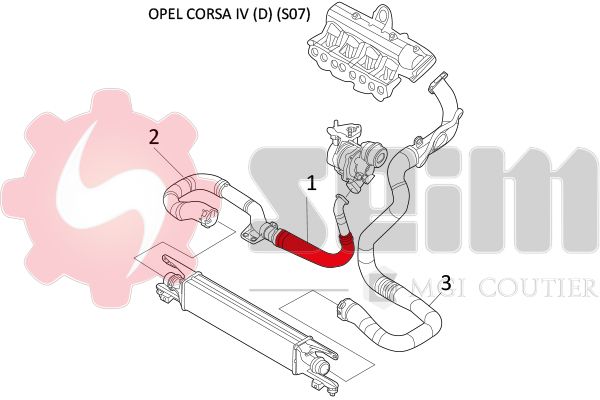 SEIM 981480 Charge Air Hose