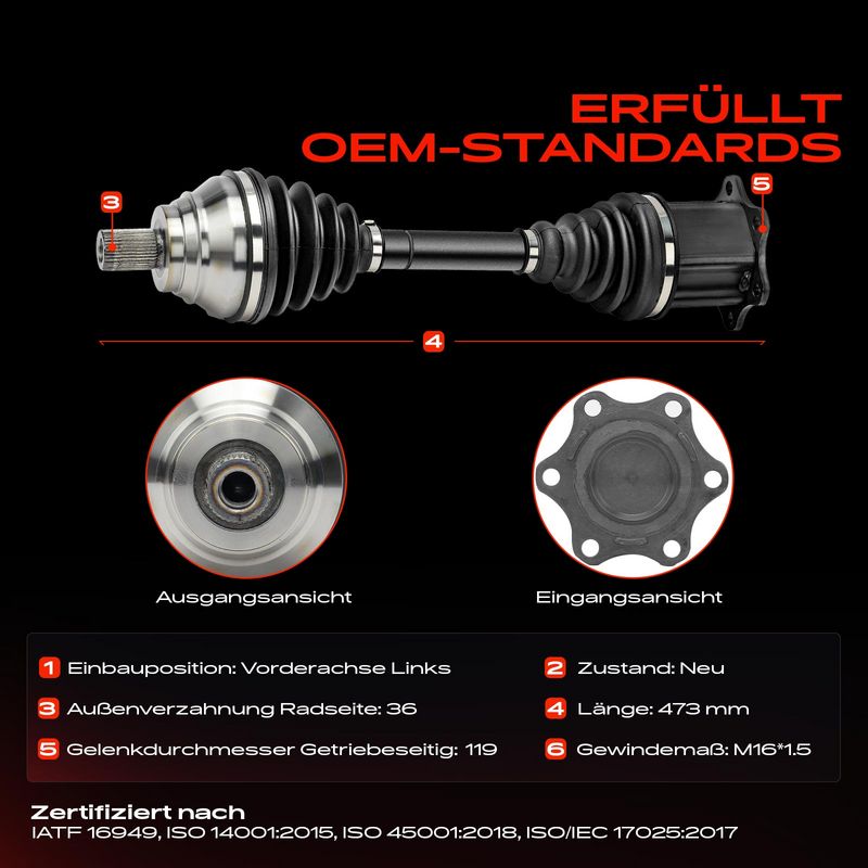 Frankberg 5481FB0038143 Drive Shaft