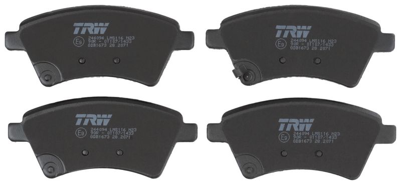 TRW GDB1673 Brake Pad Set, disc brake