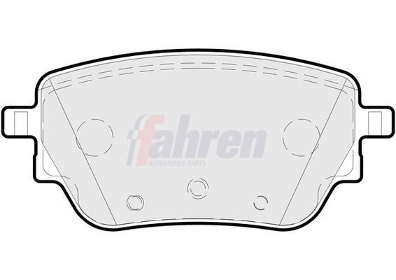Fahren Brake Pad Set, disc brake FBP3918