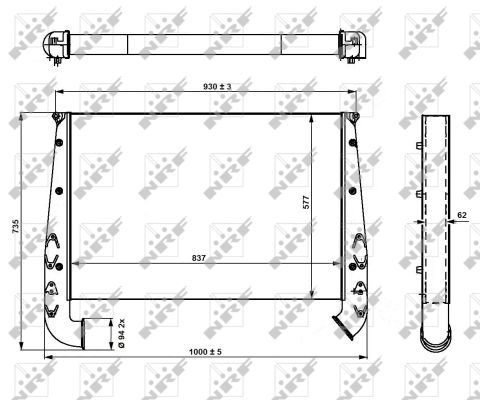 NRF 309191 Charge Air Cooler