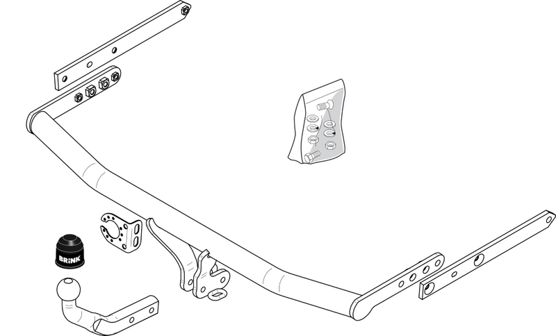 BRINK 345600 - Priekabos kablys