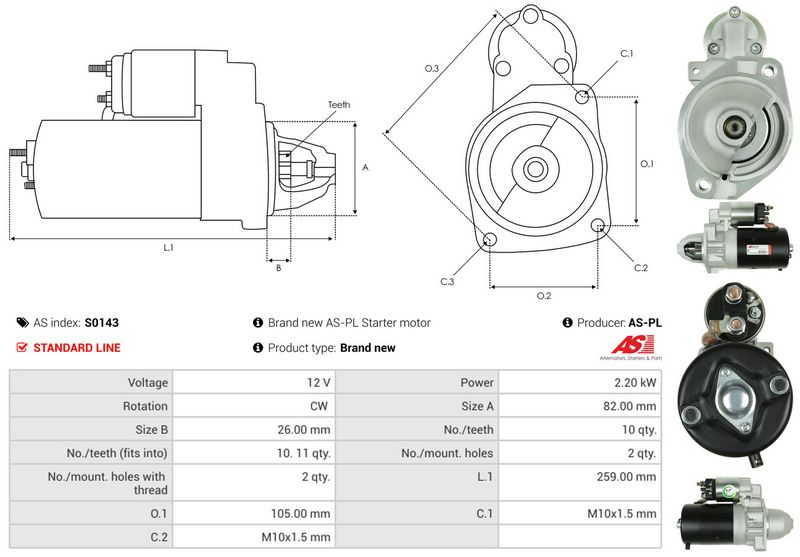 AS-PL S0143 Starter