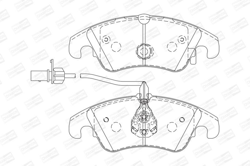 CHAMPION Plaquettes de frein à disque 573247CH