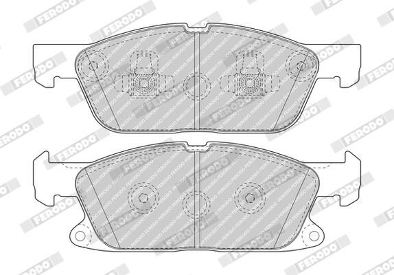 FERODO FDB5087 Brake Pad Set, disc brake