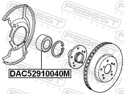 FEBEST DAC52910040M Wheel Bearing