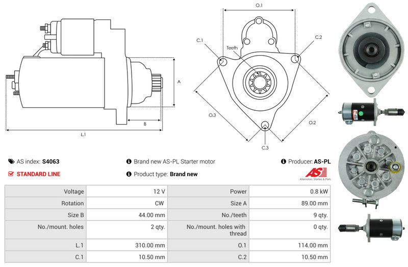 AS-PL S4063 Starter