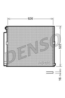 DENSO kondenzátor, klíma DCN50021