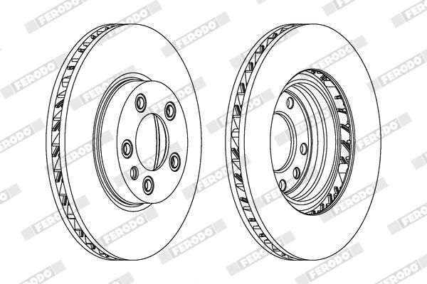 FERODO DDF1591RC-1 Brake Disc