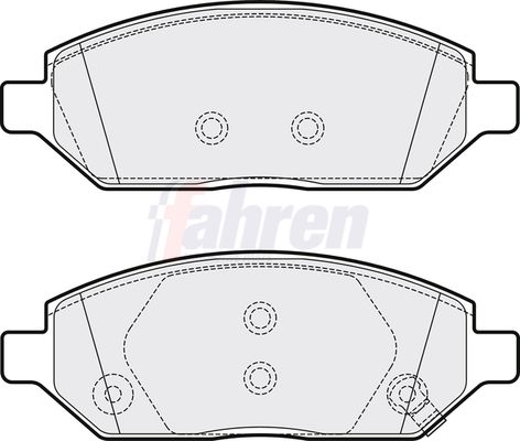 Fahren Brake Pad Set, disc brake FBP3777
