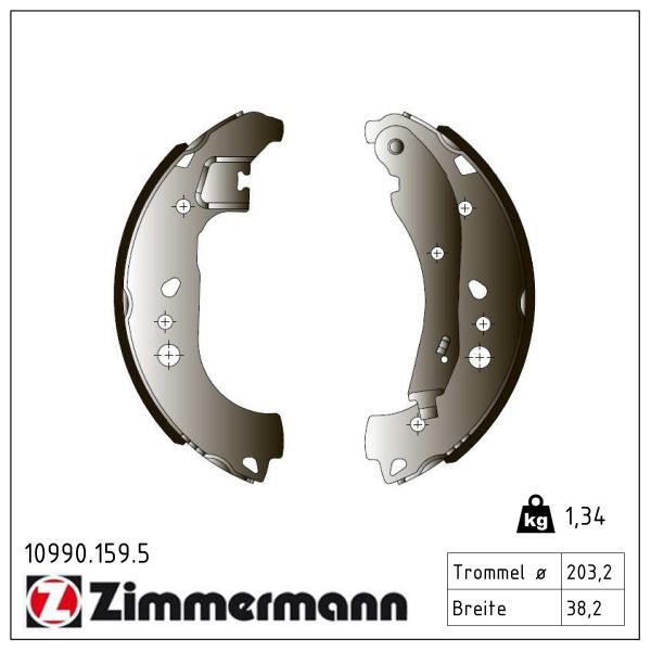 комплект спирачна челюст ZIMMERMANN