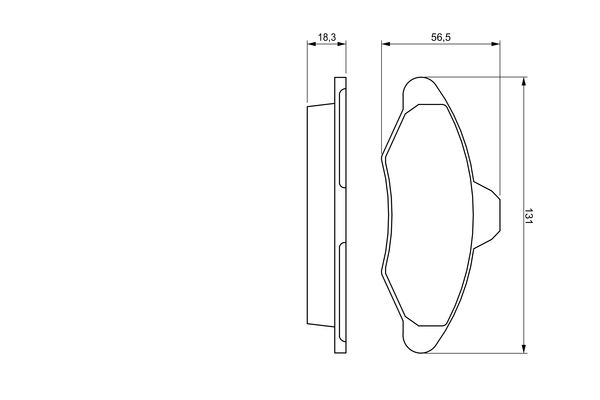 BOSCH гальмівні колодки передній FORD Escort, Orion