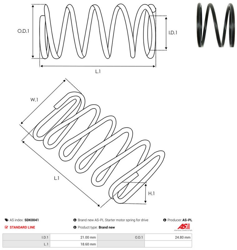 AS-PL SDK0041 Repair Kit, starter