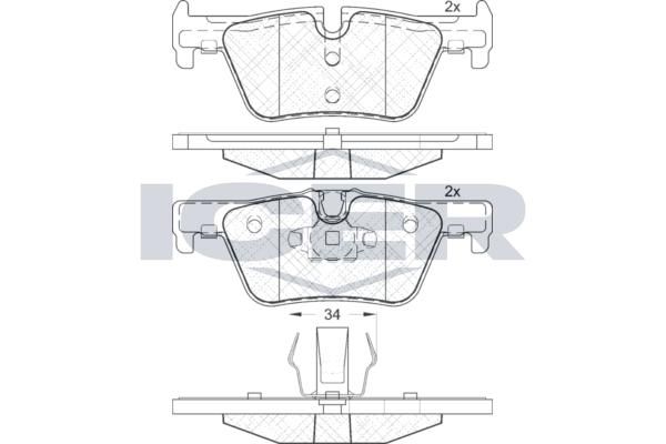 ANDEL 182049 - Brake Pad Set, disc brake