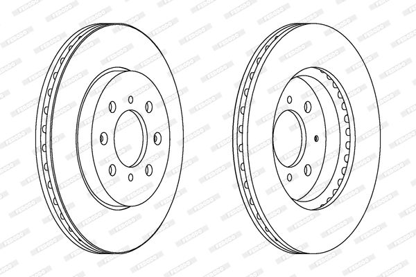 Гальмівний диск, Ferodo DDF1610C