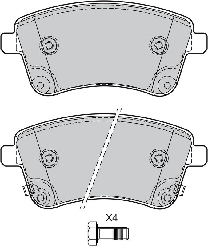 VALEO 601141 Brake Pad Set, disc brake