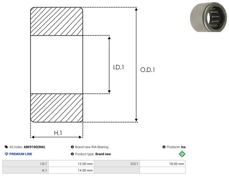 AS-PL ABE9100(INA) Bearing