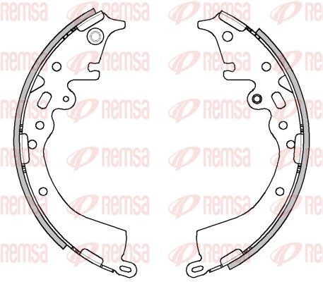 Комплект гальмівних колодок, Remsa 4538.00