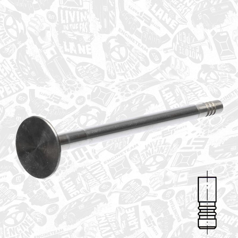 ET ENGINETEAM VE0123 Exhaust Valve