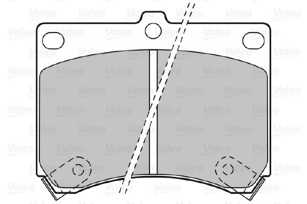 VALEO 598646 Brake Pad Set, disc brake