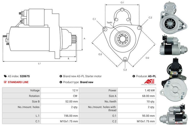 AS-PL S2067S Starter