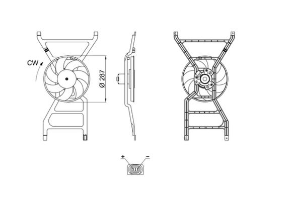 Ventilador, refrigeración del motor