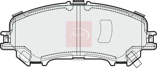 APEC Brake Pad Set, disc brake PAD2032