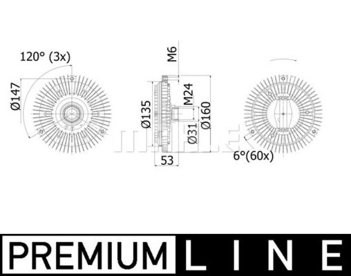 WILMINK GROUP kuplung, hűtőventilátor WG2180488