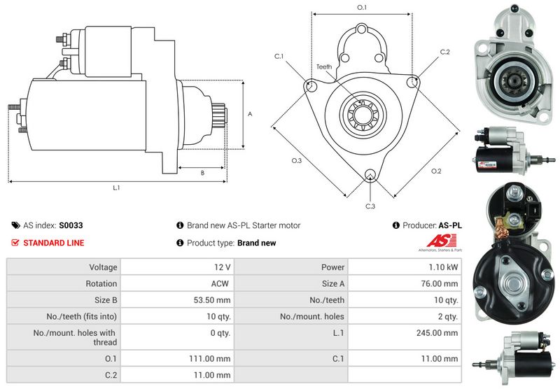 AS-PL S0033 Starter