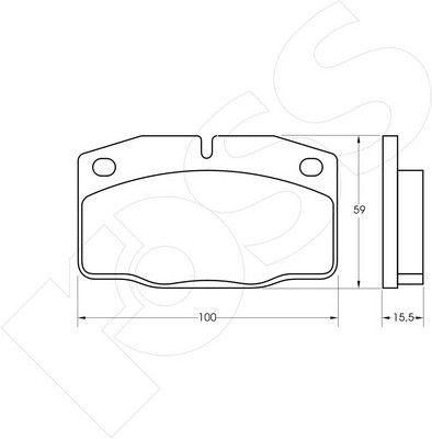 1-GNC R-271 - Brake Pad Set, disc brake