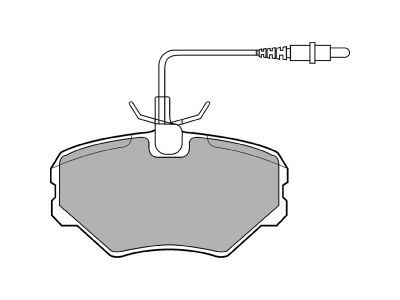 DELPHI LP917 Brake Pad Set, disc brake