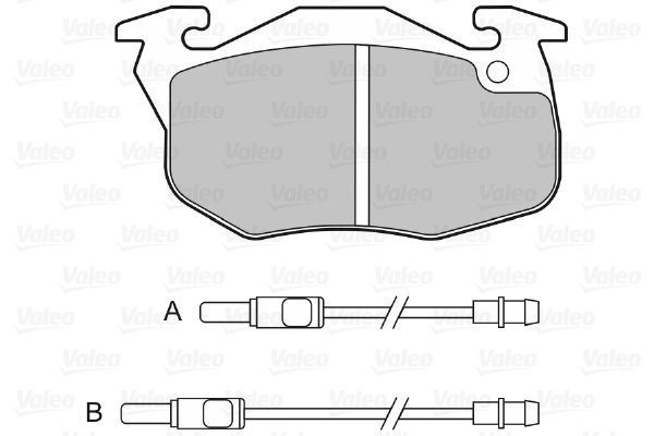 VALEO 598081 Brake Pad Set, disc brake