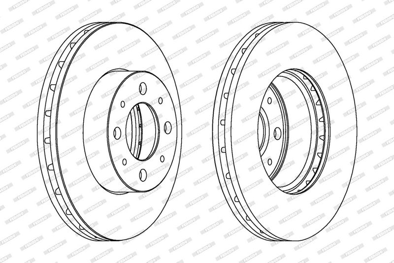FERODO Disque de frein DDF1179